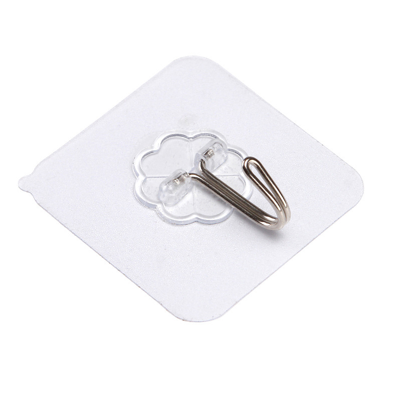 Transparent seamless hook strong adhesive hook magic seamless sticker porcelain tile sticker punch-free Hook bathroom hanging
