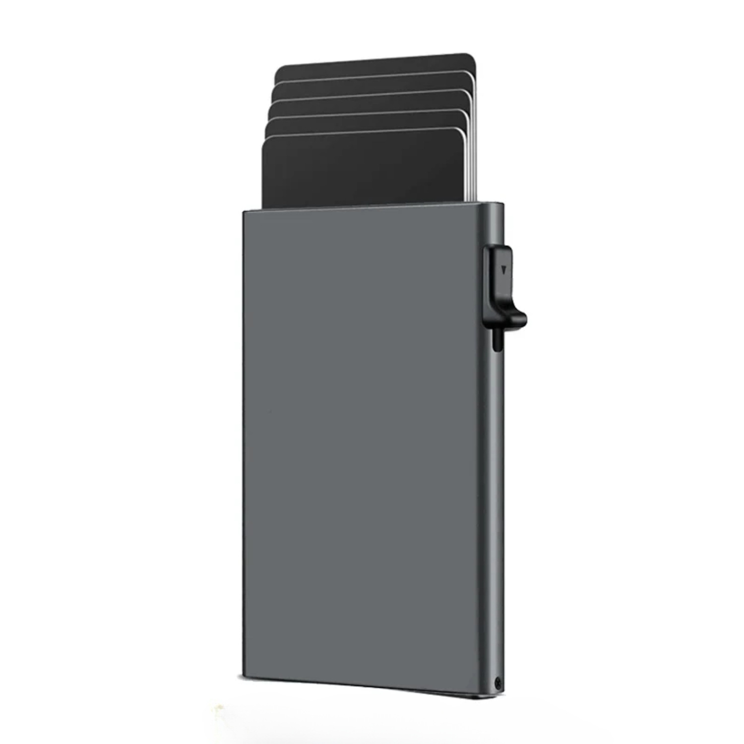 Side push aluminum alloy card case metal automatic elastic card wallet side press card case RFID aluminum card case cross-border hot sale