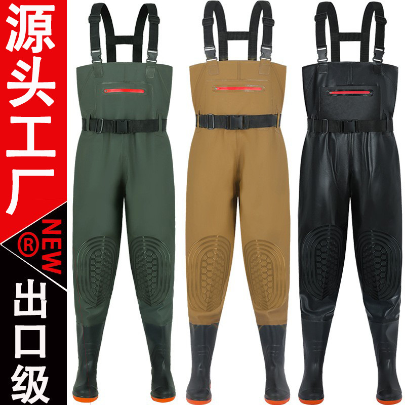Экспортный стиль водонепроницаемых брюк, полуводонепроницаемая одежда, дождевые брюки, дождевики, кожаные вейдерсы, утолщенные водные обувь для мужчин