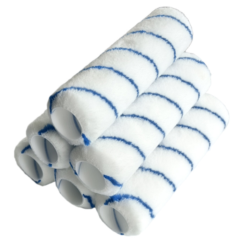 Factory Direct Sale 9inch Paint Roller ‌   1/ 2inch High Wool Polyester Blue Stripes