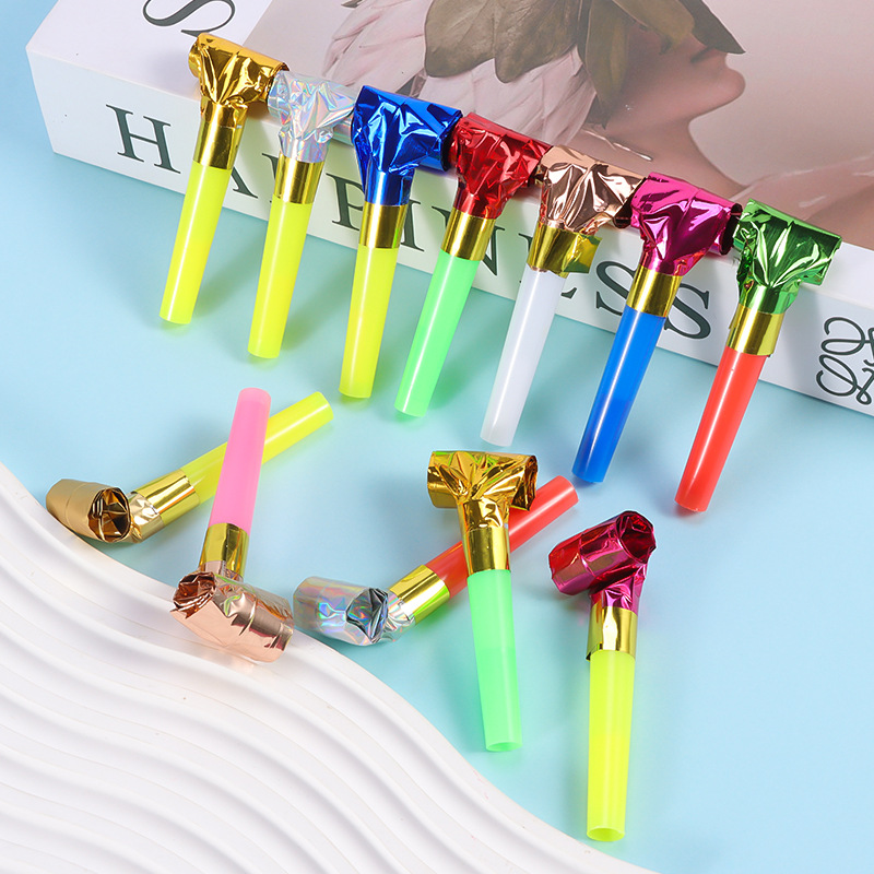 Children's Toys Birthday Blowing Dragon Whistle Funny Creative Blowing Roll Stall Toys Wholesale Party Cheering Props