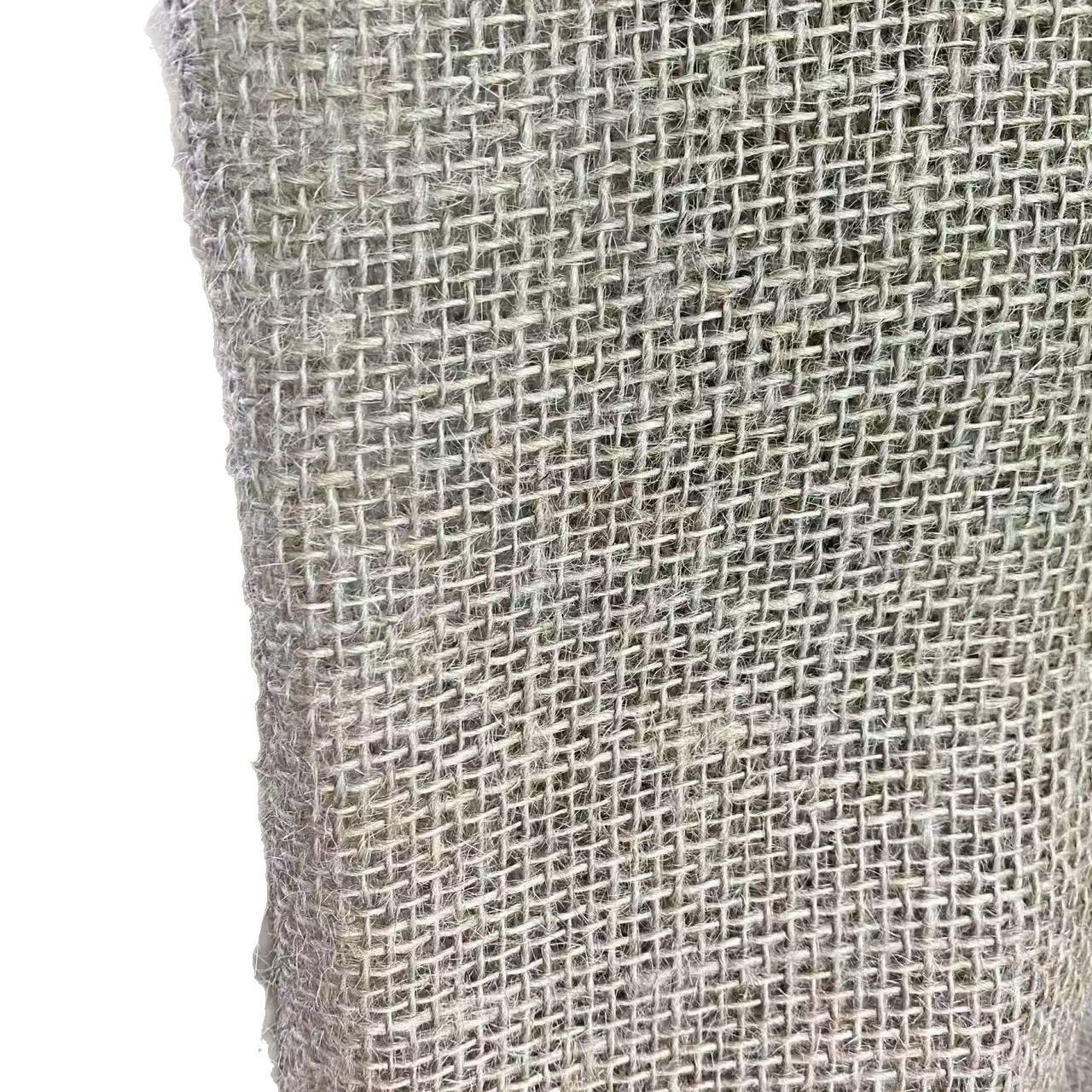 Powerful Factory Waterproof Jute Fabric Coated Thick and Fine Linen Fabric Raw Materials Wholesale Dyeing Spot Natural