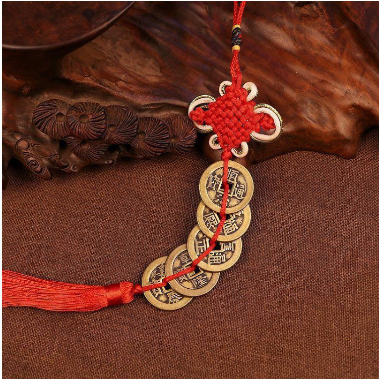 Pure Copper Thickened Five Emperors Coins Loose Coins 2.5cm Real Copper Coins for Threshold Sixty Emperors Coins Thick Copper Plate Coins Bulk