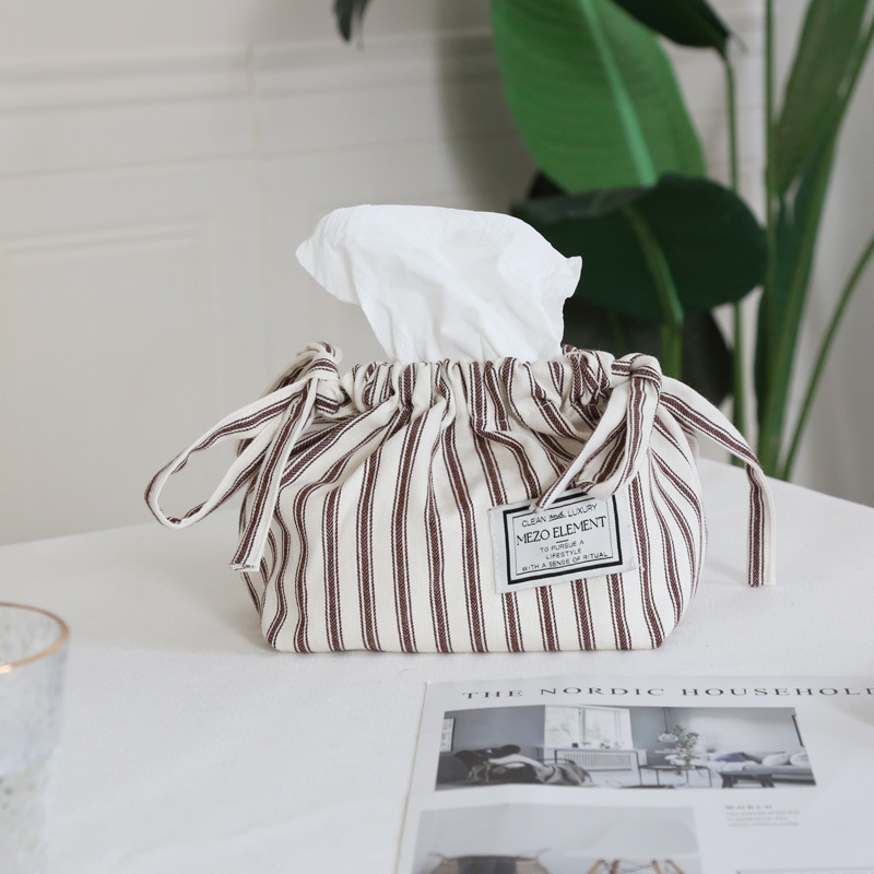 American elements Japanese-style simple tissue box decorative tissue box tissue creative storage bag household car Tissue Bag