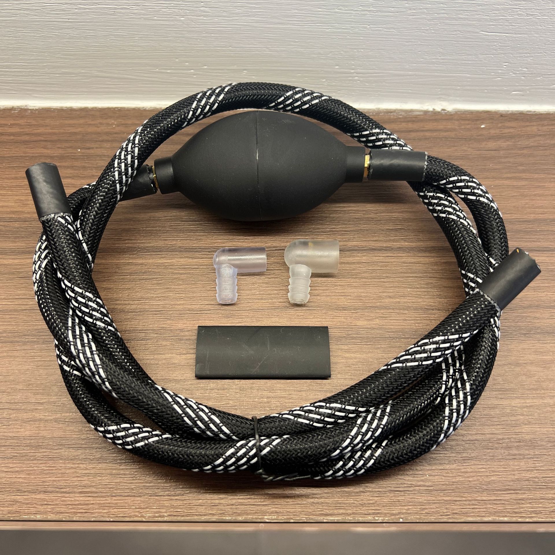 Woven Tea Tray Drainage Pipe with Copper Head Absorbent Ball Coffee Table Tea Table Kung Fu Tea Set Drain Hose Mildew-Proof and High Temperature Resistant