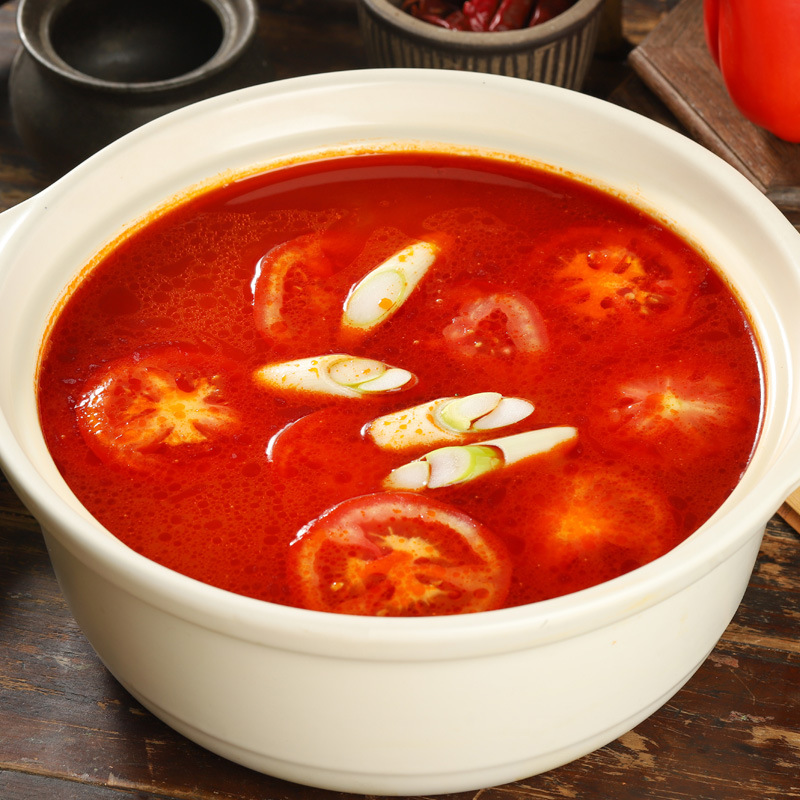 Chongqing Huiyouyuan Tomato Hot Pot Base Beef Tail Soup No. 2 Commercial 500g Flavor Beef Tail Soup Base