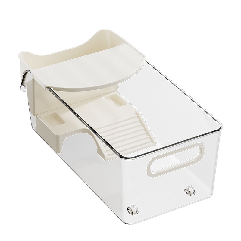 Turtle Breeding Tank with Plastic Platform, Ecological Landscaping, Small Fish Tank for Home Use, Small Reptile Pet Desktop Living Room Breeding Box