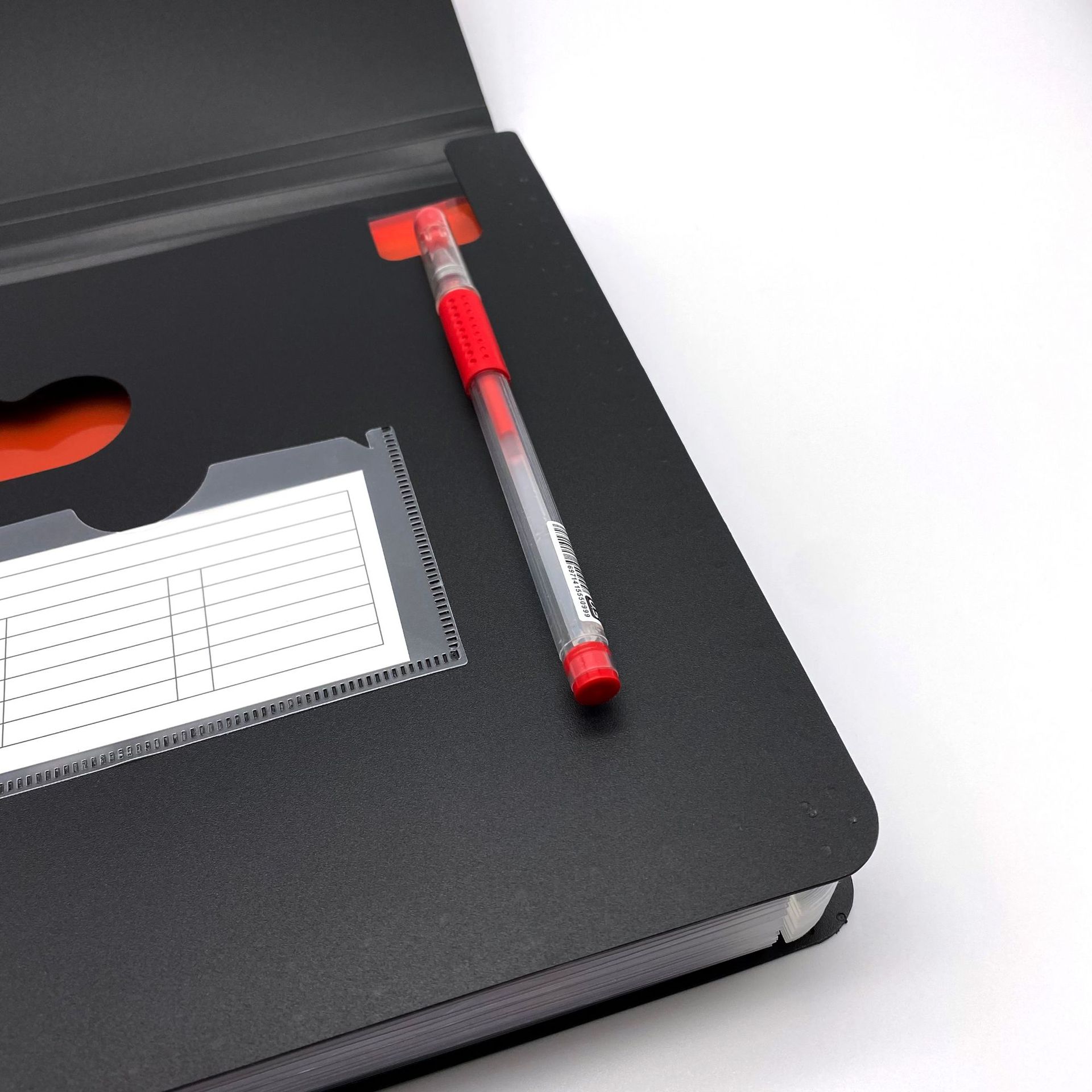 a4 three-side sealed lanyard organ bag 25 grid three-side sealed flip folder New Office file storage bag wholesale