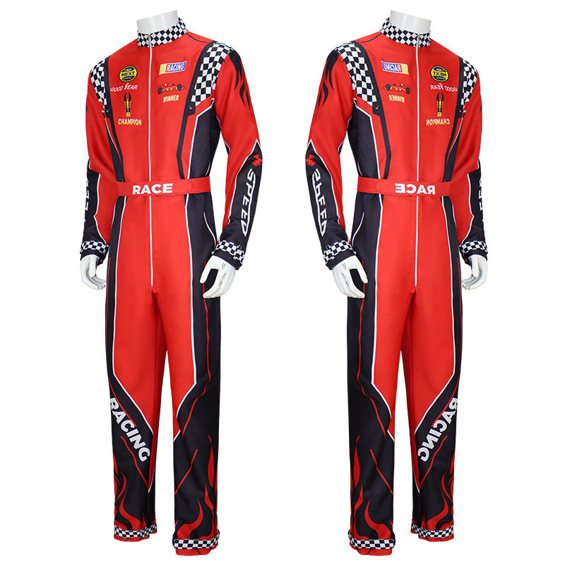 Jujiyuan Cycling Drift Racer Kart Training Suit Beach cosplay Jumpsuit Costume