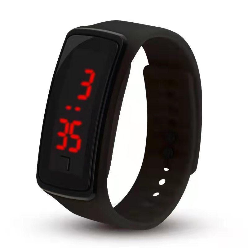 Popular Led Kidsren's Bracelet Digital Watch Second Generation Plastic Silicone Sports Bracelet Gift Cross-Border Best-Selling Digital Watch