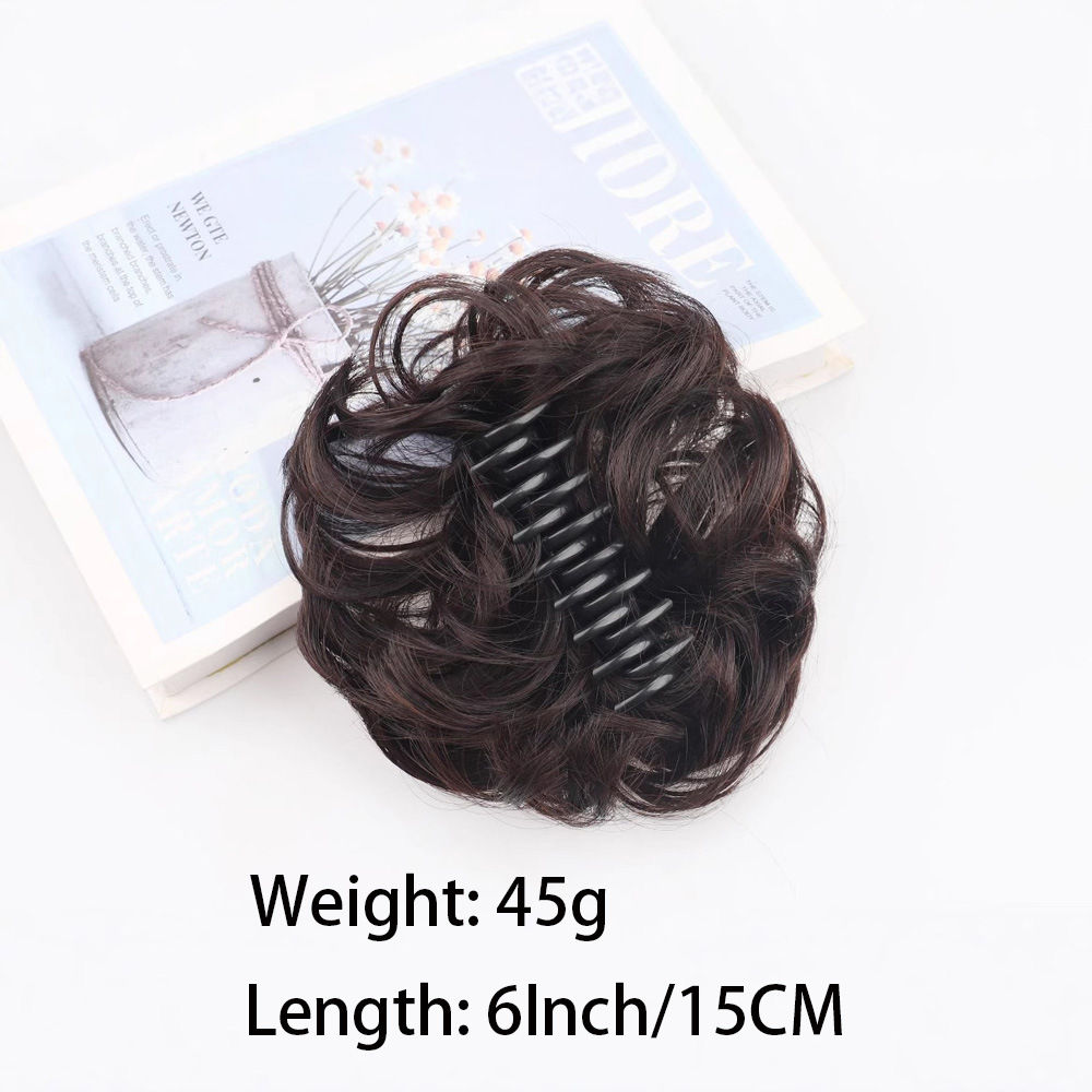 Factory Direct Sales Messy Grabber Hair Tie Bun Hair Bag Fluffy Ball Hair Ring Hair Extension Grabber Style Hair Bun