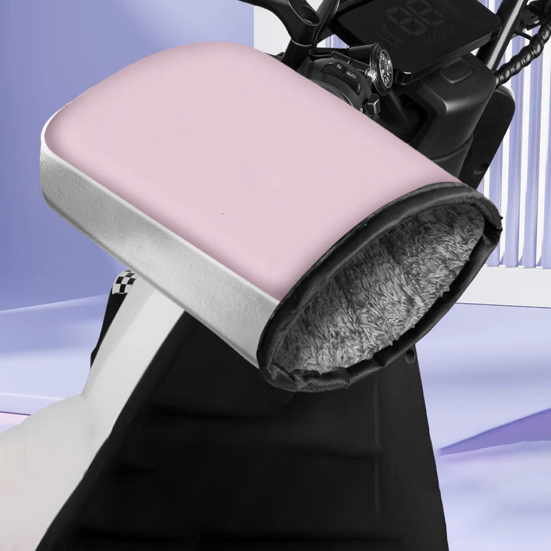 Neutral Electric Battery Handlebar Cover Winter Velvet Thickeneded Warm Waterproof Gloves Windproof and Coldproof Cotton Cover