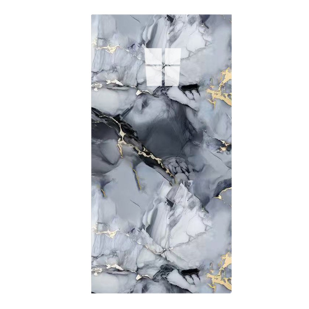 Cross-Border Imitation Ceramic Tile Wall Stickers Self-Adhesive Gray Wall Kitchen Oil-Proof and Stain-Resistant Wallpaper Imitation Marble Tile Stickers Thickened