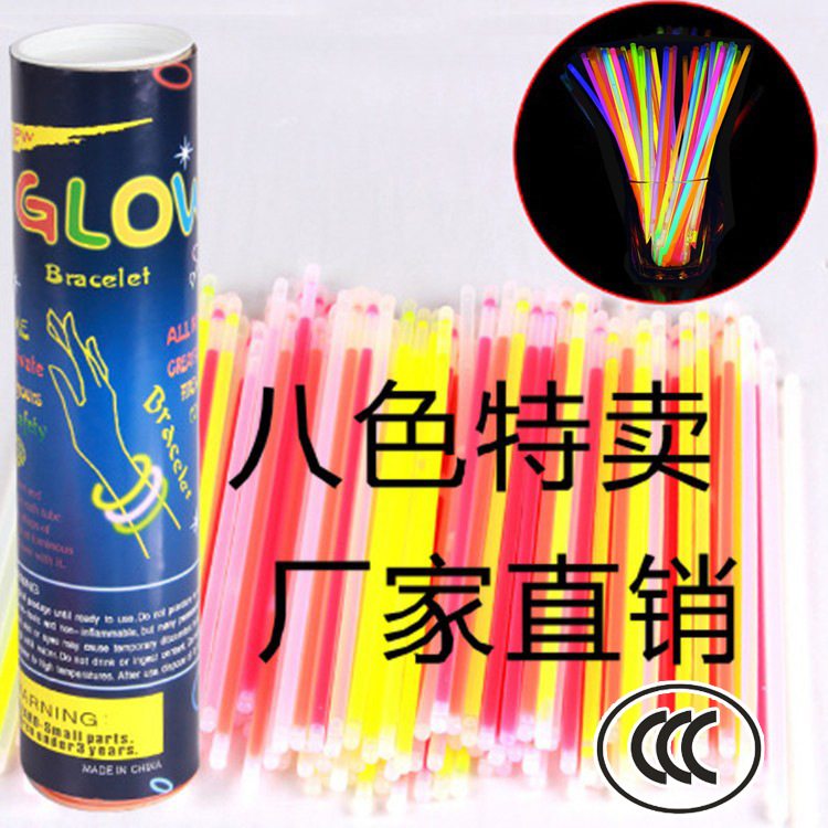 Светящийся браслет для танцев на концерте 100 одноразовых светящихся палочек игрушки оптом