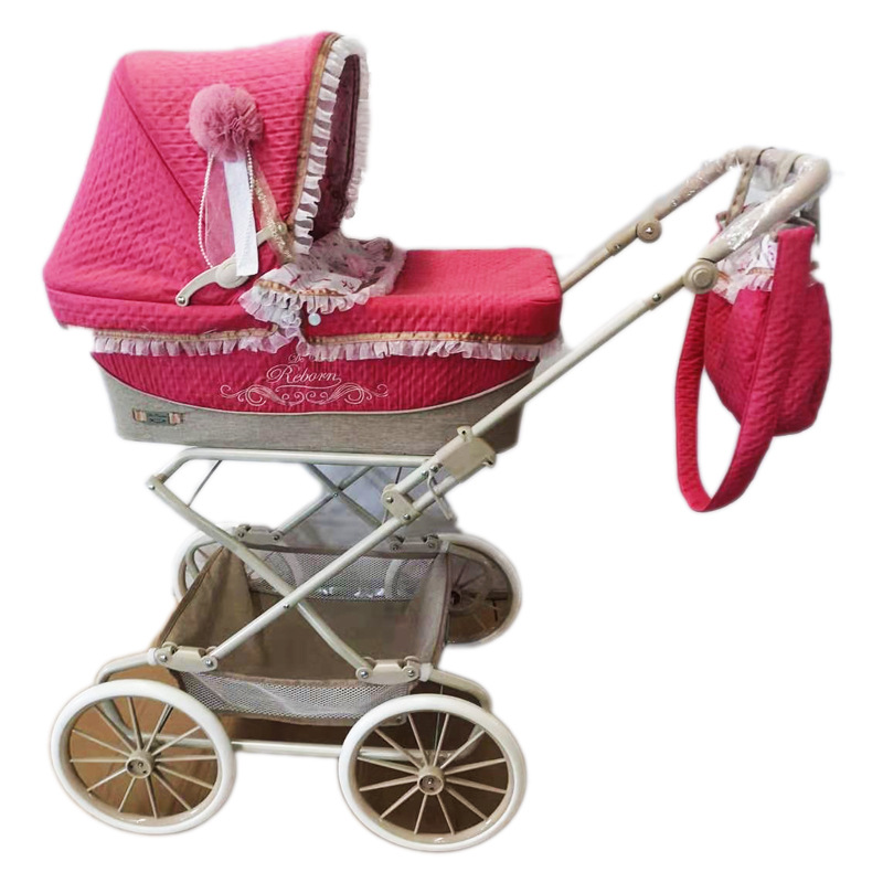 Custom foreign trade export children's play toy doll cart doll cart color box packaging