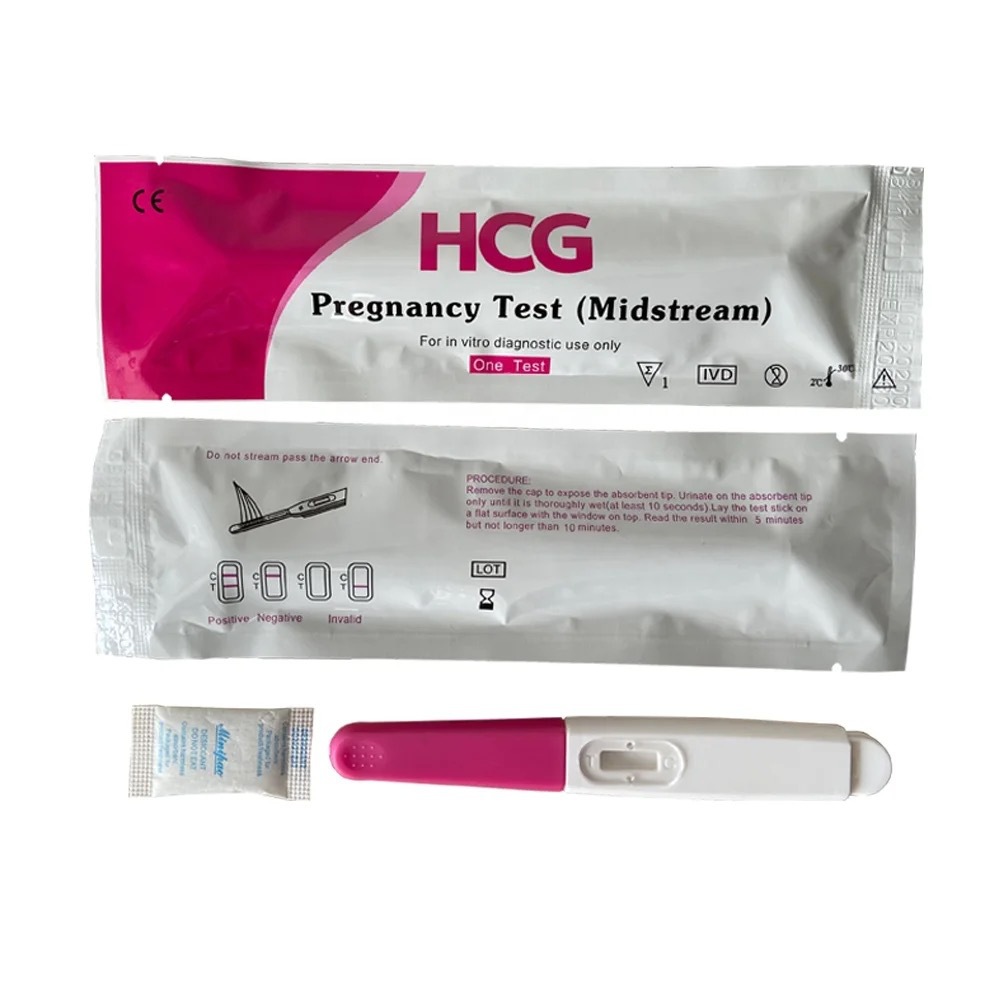 Cross-Border Export Foreign Trade English Pen Pregnancy Test Stick to Test Hcg Amazon Best-Selling Pregnancy Test Pen Hcg Midstream