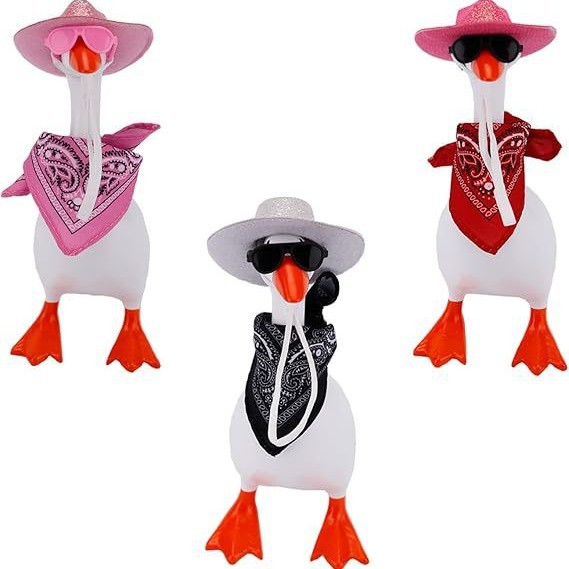 Набор аксессуаров для гусей: шляпа, очки и одежда, маленькая шляпа и шарф для уток
