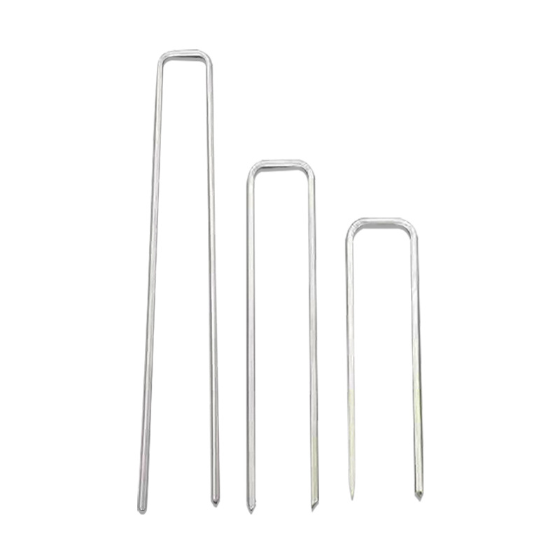 U-Shaped Ground Nails Stainless Steel Gardening Tools Oblique Tip Nail Mulch Film Holder Wholesale Garden Agricultural Supplies U-Shaped Nails