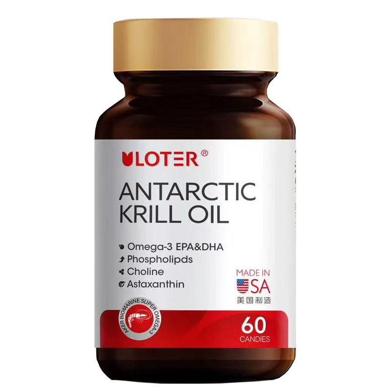 American imported Norwegian Aker Antarctic krill oil Soft Capsule astaxanthin phospholipid substitute processing O.EM health care products