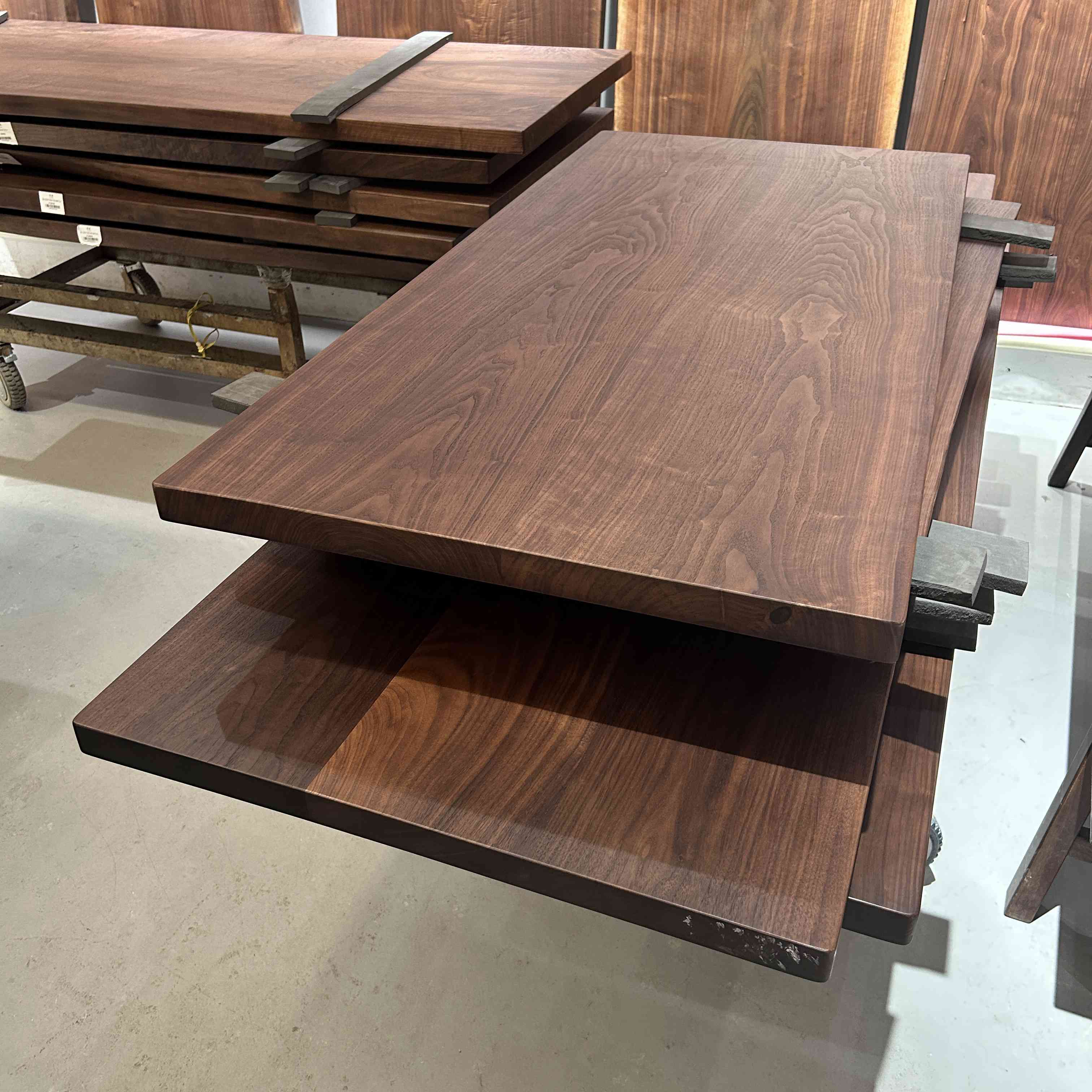 Walnut Large Board North American Black Walnut Tea Table Solid Wood Tea Table Log Whole Board Simple Dining Table Tea Board Natural Edge