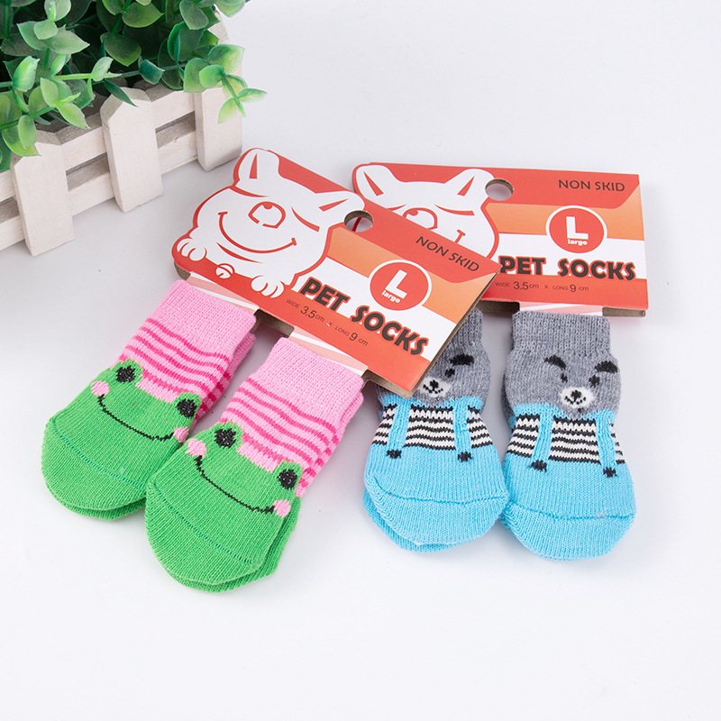 Dog socks anti-scratch anti-dirty anti-slip foot cover dog bixiong teddy dog shoes cat shoes pet supplies