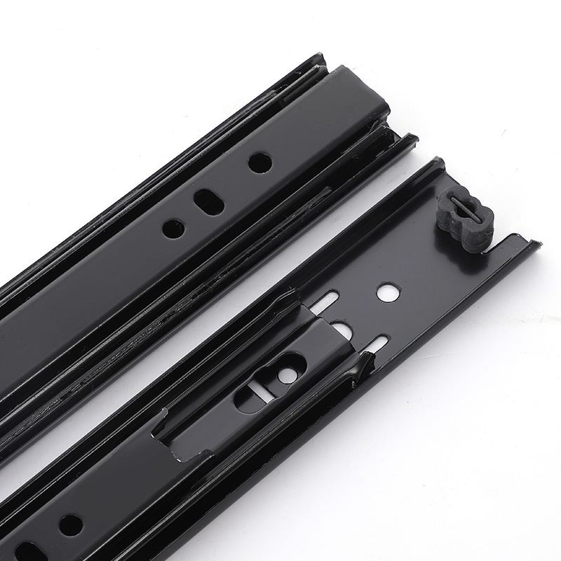 35 Wide 8 inch ultra short cosmetic box slide toy box three steel ball track Mini buffer drawer slide