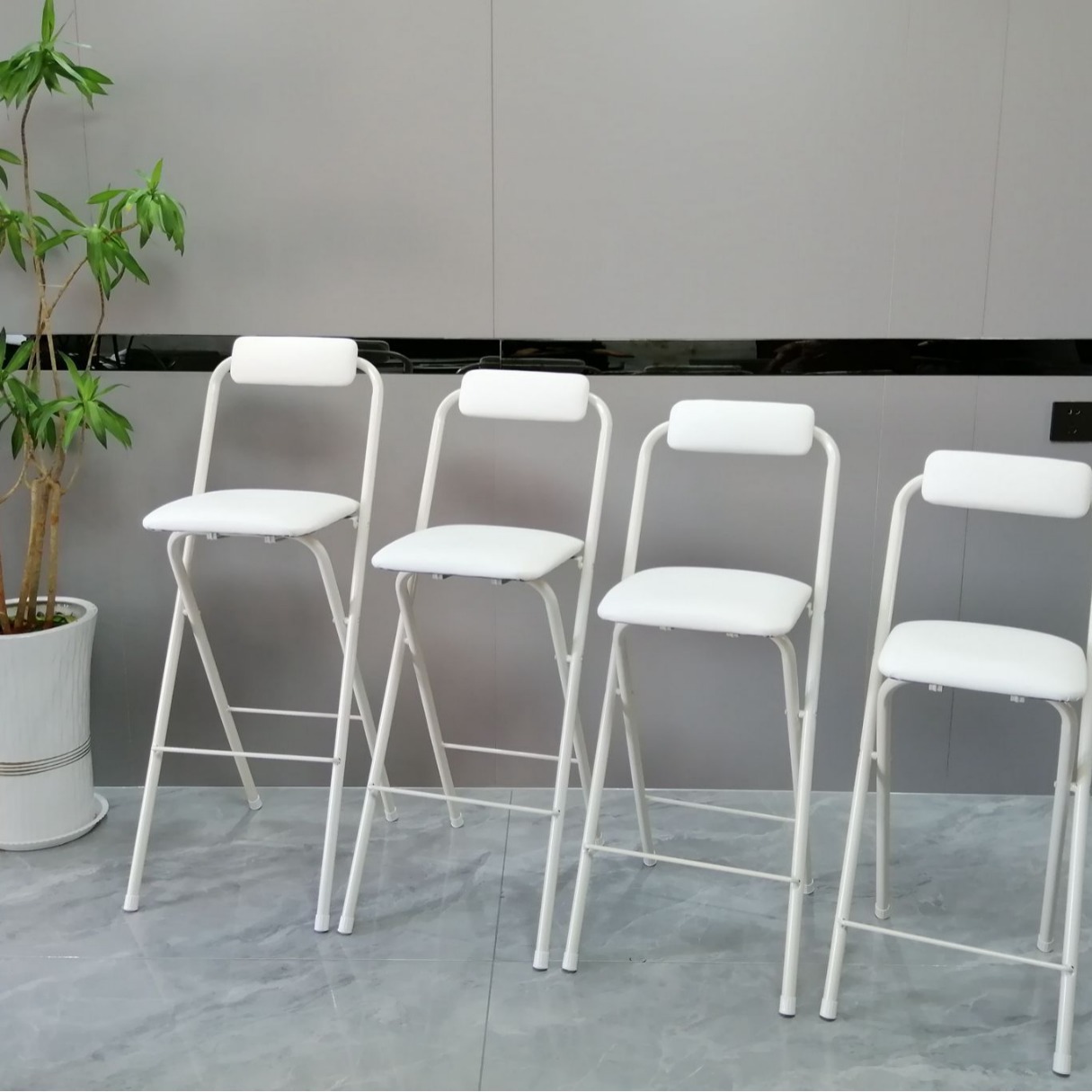 Bar stool modern minimalist folding chair cashier stool bar high stool front desk bar chair factory straight hair