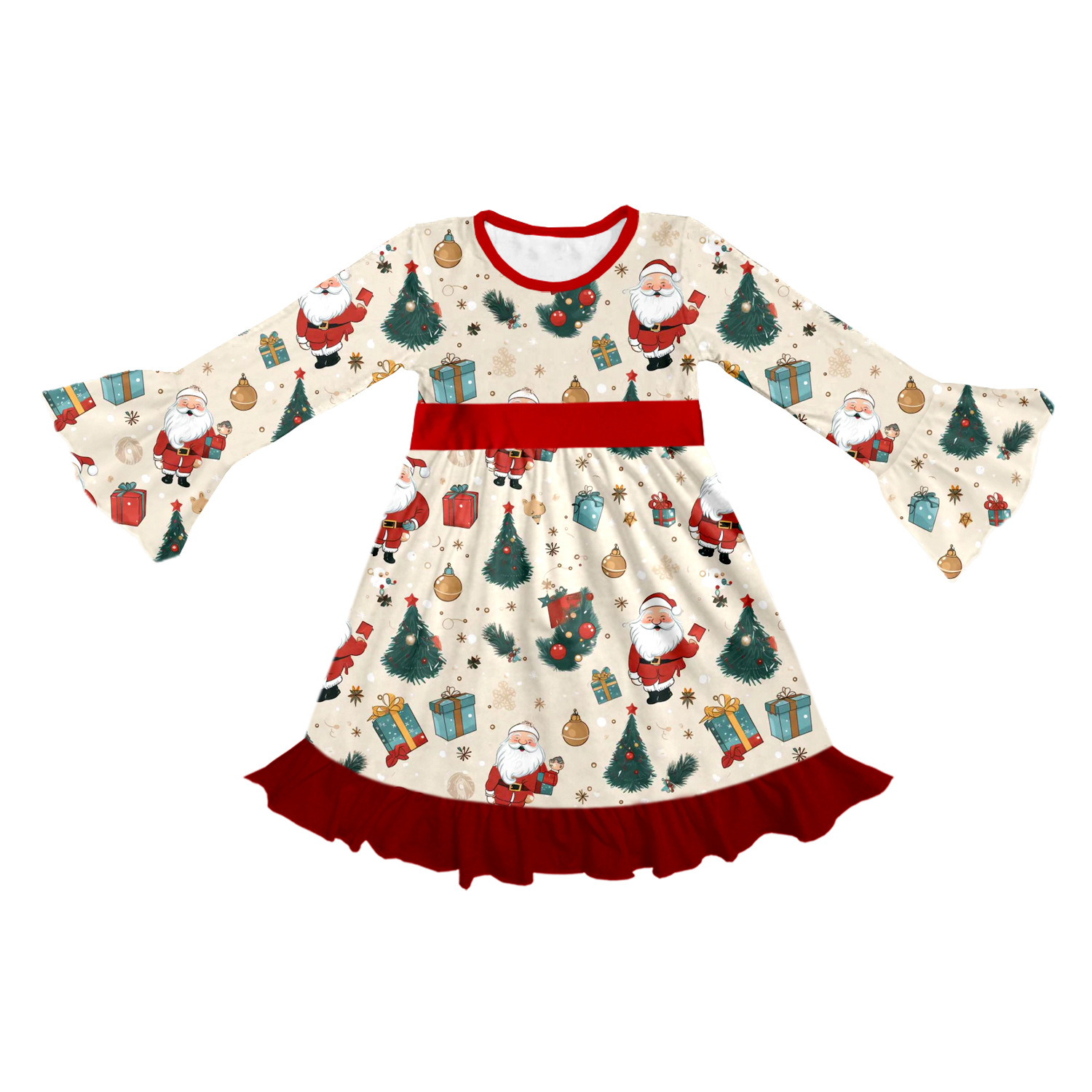 Бутиковая детская одежда, принтованная ночная сорочка для девочек, креативный осенний наряд на заказ