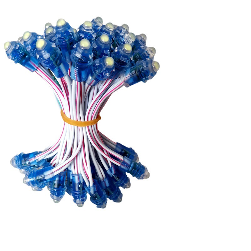 12V Light String Outdoor Advertising 9mm Exposed Light Advertising Sign Illuminated Characters Perforated Iron Sheet Edgeless Characters Punched Characters