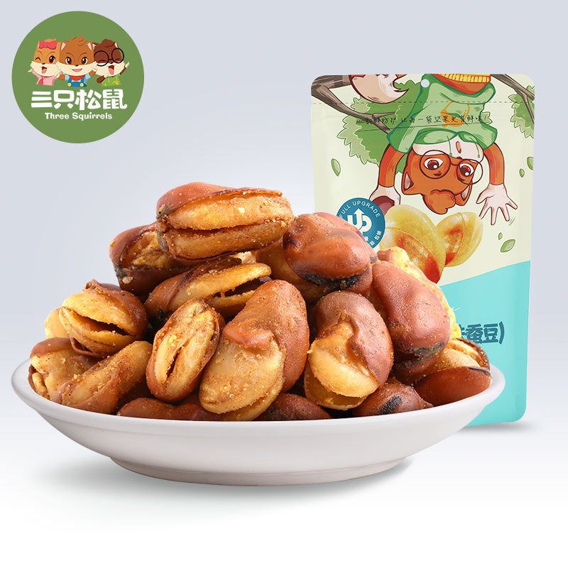 [Три белки, орхидейные бобы 110г] Закуски, сушеные фрукты, орехи, бобы и говяжий вкус