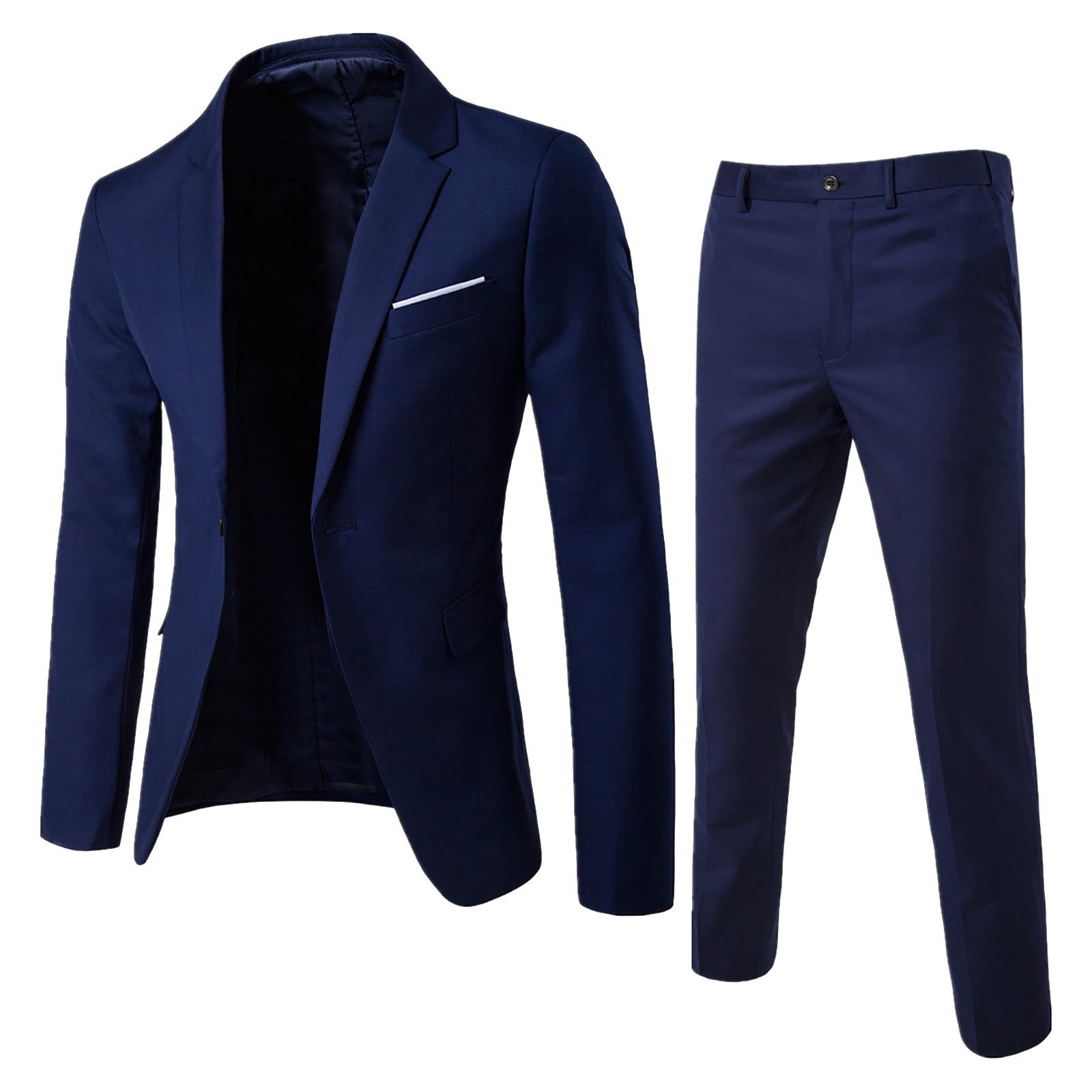 Suit Suit Men's Two-piece Business Professional Formal Suit Korean Style Slim Groomsmen Groom Wedding Dress