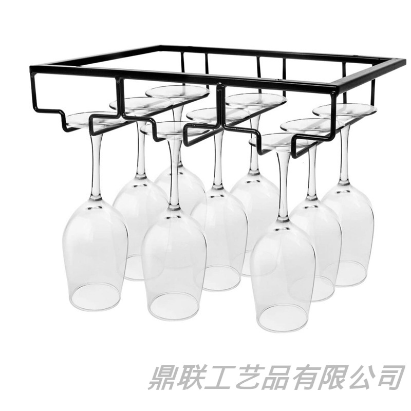 Amazon hot right angle creative upside down wine cup holder kitchen upside down home wine cabinet bar hanging crystal cup