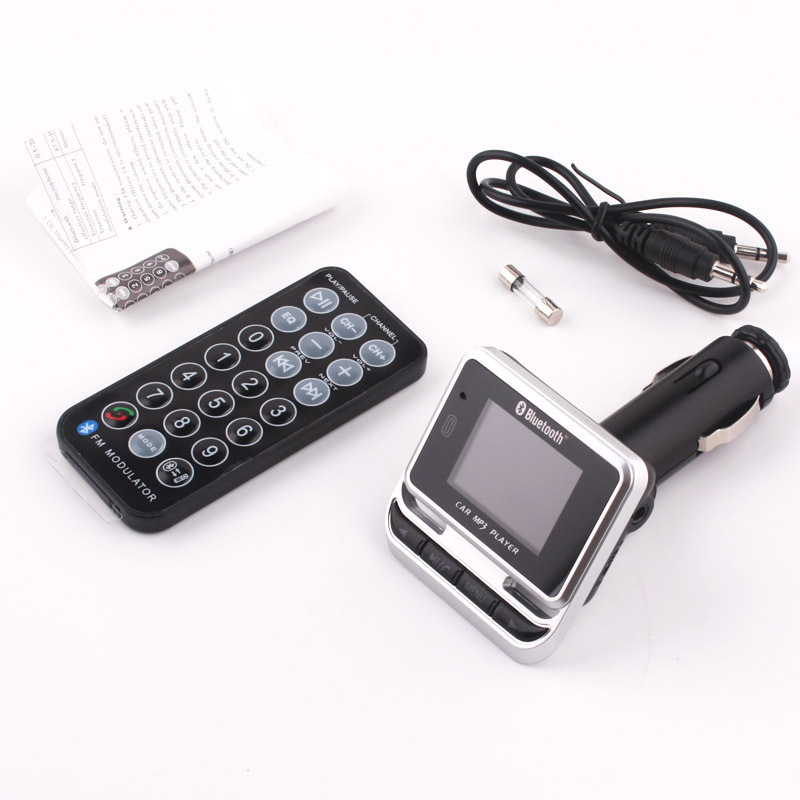 Car mp3 fm12b Bluetooth hands-free car FM transmitter large screen display can read U disk car MP3