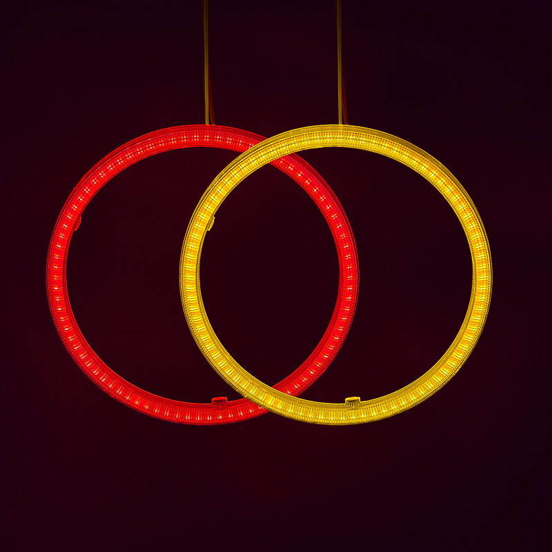 Cob Angel Eye диаметр высокая яркость Devil Eye автомобильный светодиодный фара линза декорация дневные ходовые огни противотуманный свет модификация универсальная