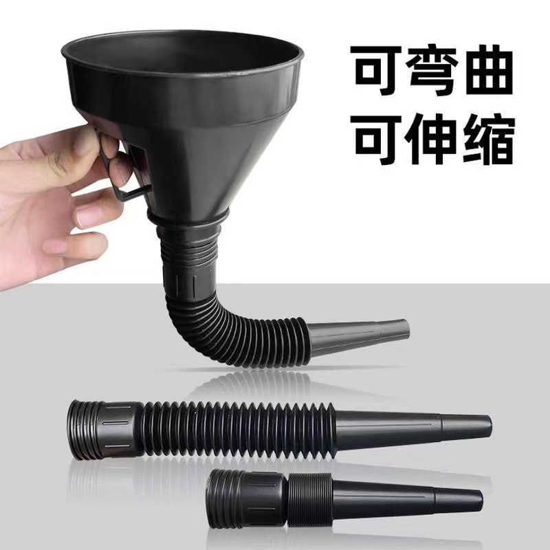 Fuel Funnel with Filter for Cars and Motorcycles, Specifically for Adding Gasoline, Engine Oil, and Fuel, with Thickened Water-Oil Tank