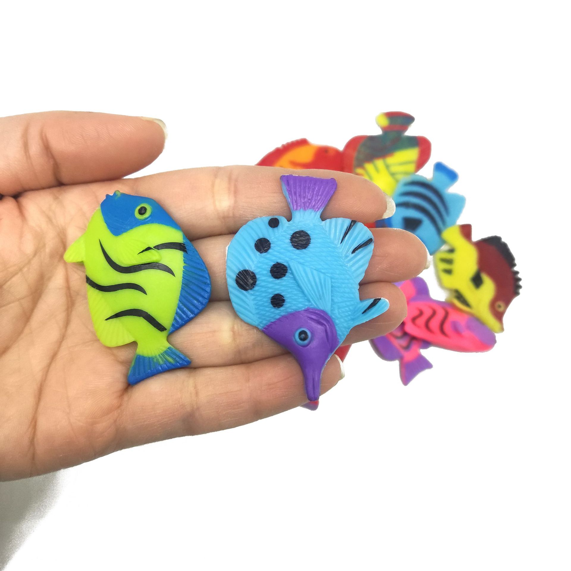 Simulation of marine animal model a variety of mini marine fish fish soft rubber children's toys manufacturers cross-border wholesale