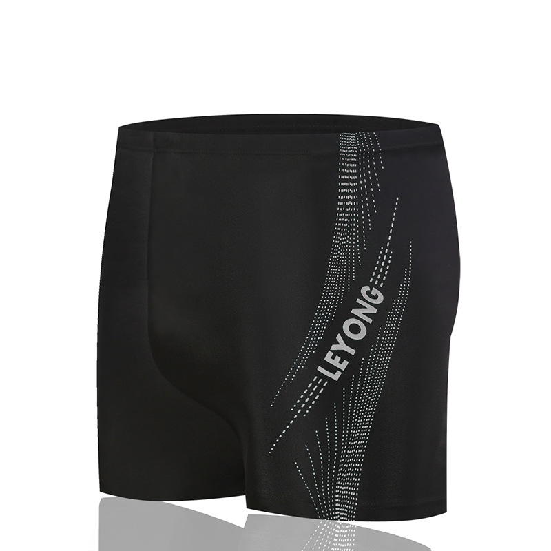 Men's Swimming Trunks Hot Spring Beach Trunks Large Size Quick-Drying Boxer Swimming Trunks Breathable Anti-Embarrassment Swimming Trunks Men's Factory Wholesale