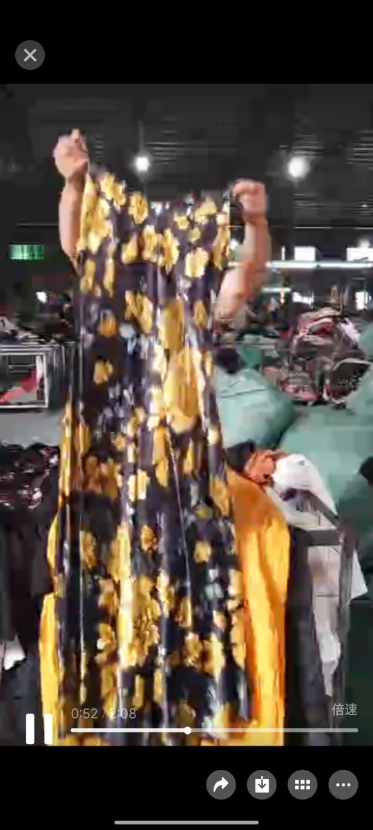 100% Cotton Slit Short-Sleeved Women's T-Shirt Dress Korean Style Large Size Mid-Length Over-The-Knee Lazy Skirt Second-Hand Clothes