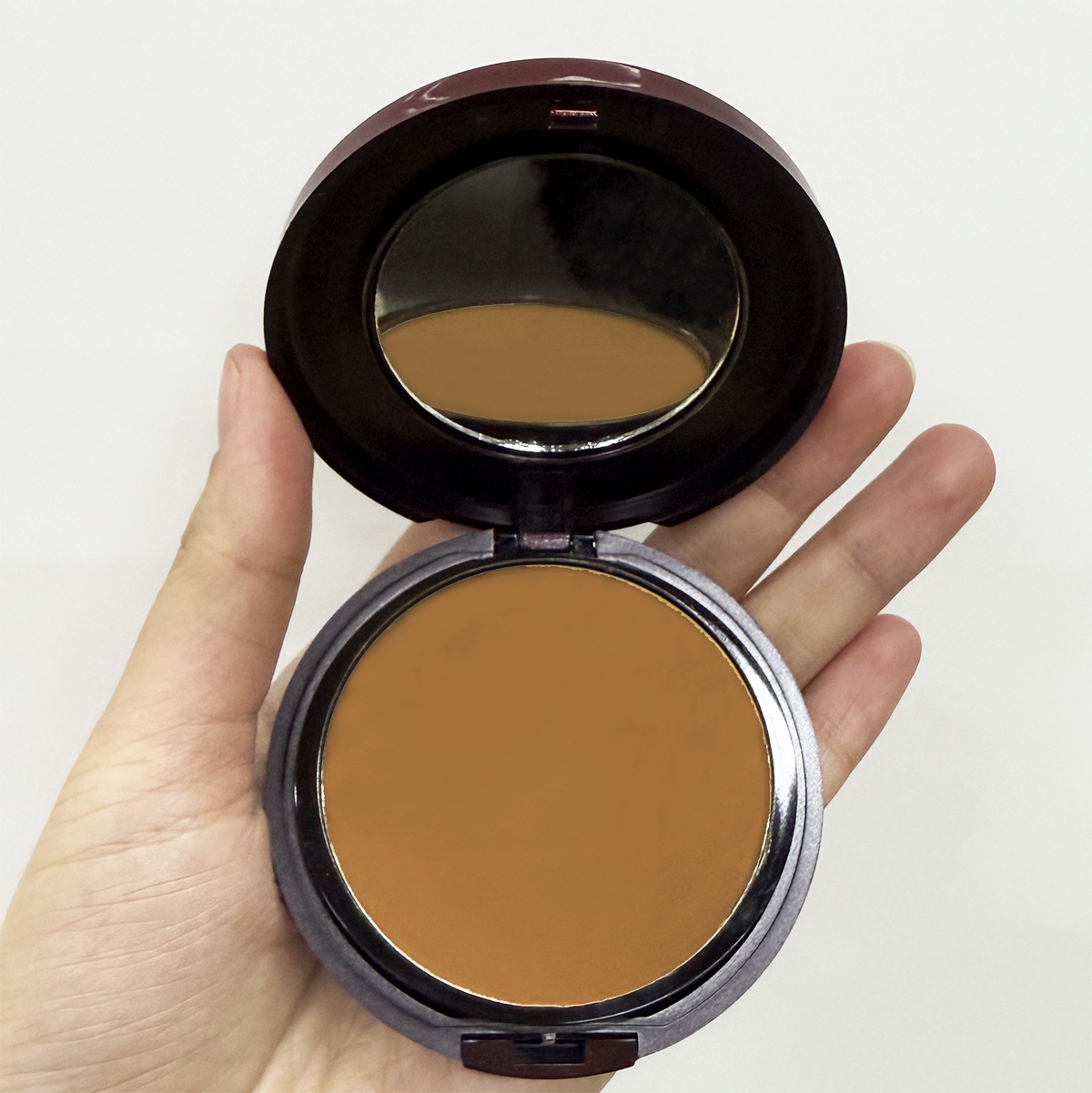 Cross-Border Export of 6-Color Single-Layer Powder Compact with Puff for Concealing and Contouring, Natural and Long-Lasting, Dark Skin Cosmetics