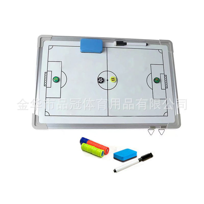 Aluminum alloy frame magnetic teaching football tactical board wall-mounted game training coach sand table teaching board