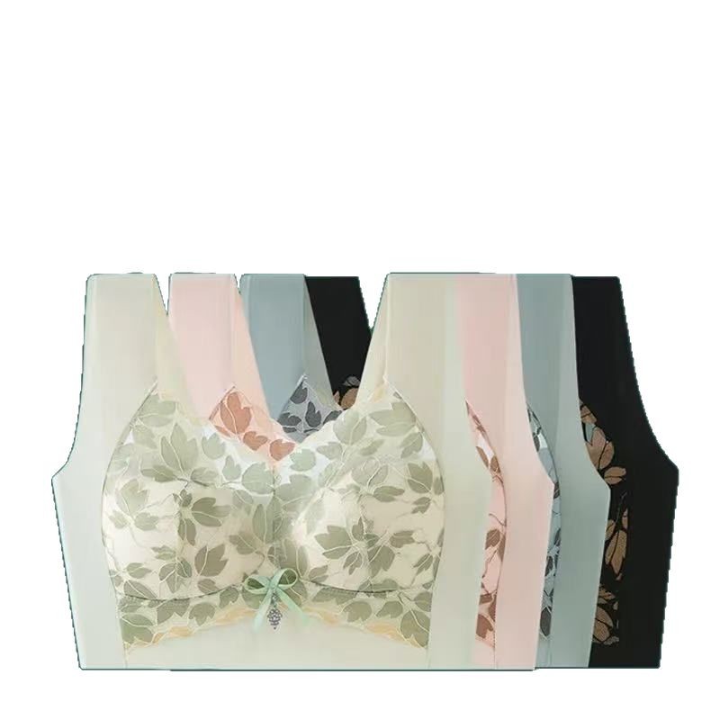 816# beautiful back underwear vest bra big chest small fixed cup gathered close accessory breast plus size vest women's chest