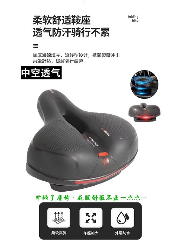 Aluminum Alloy Folding Bicycle for Adults, Male and Female Middle School Students, Ultra-Light Portable Shock-Absorbing Small Wheel Type Leisure Bicycle