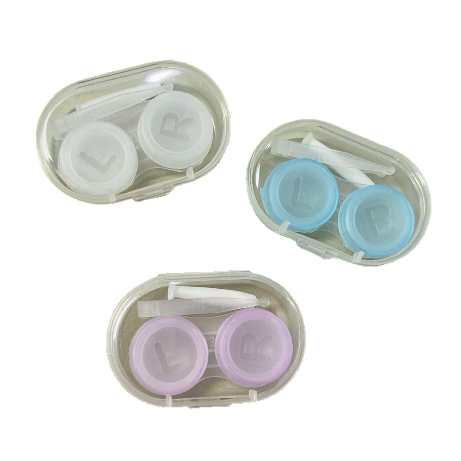 Simple contact lens box contact lens box portable duplex box storage box replacement box 114