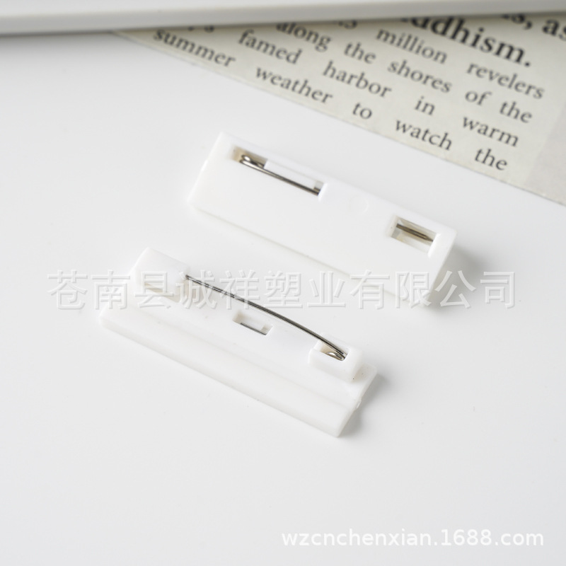 Factory Wholesale Plastic Pins, Work Number Plate, Badge Pins, DIY Accessories, Safety Pins, Two-Color Board Pins in Stock