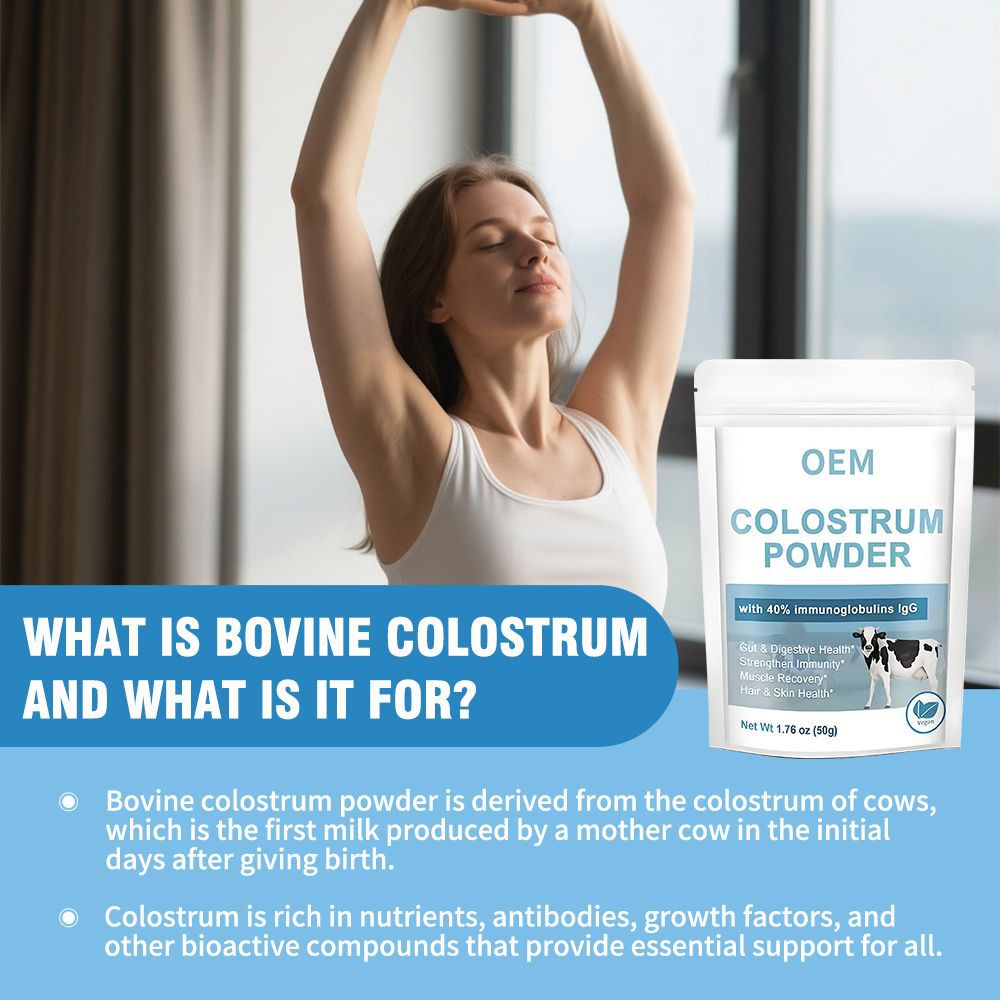 O Em Cross-Border Best-Selling Product Bovine Colostrum Powder Colostrum Bag 50g Factory Support
