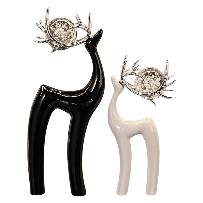 Ornament Deer Accessible Luxury High-End High-End Living Room Wine Cabinet Tv Cabinet Home Decoration Modern Fulu Shuangsu