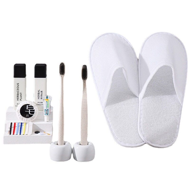 Star Hotel Homestay Disposable Toiletries Set Bamboo Charcoal Soft Hair Toothbrush Toothpaste Comb Room Supplies