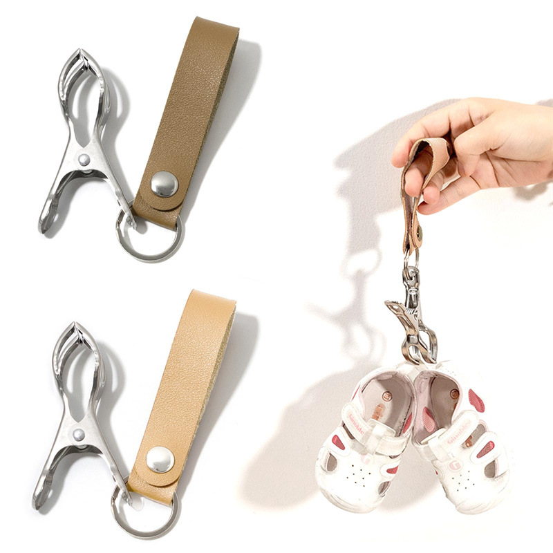 Spot Cross-Border Mother and Baby Stroller Shoe Clip Ballet Portable Hanging Bag Shoe Storage Clip Stainless Steel Shoe Clip