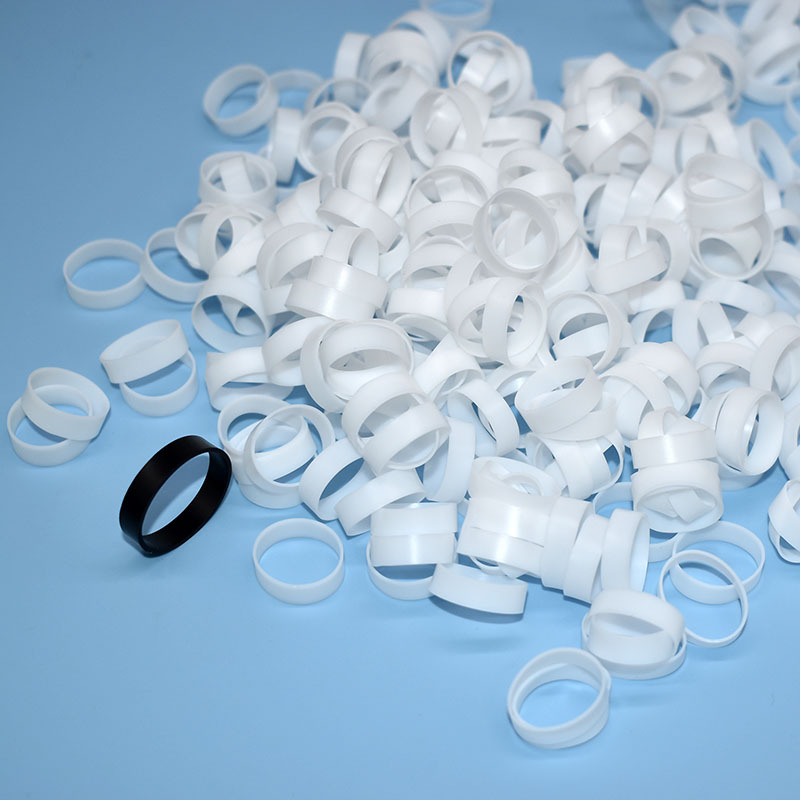 Data line silicone cable rubber ring black and white 5MM wide silicone beam coil silicone rubber band free sample full postage
