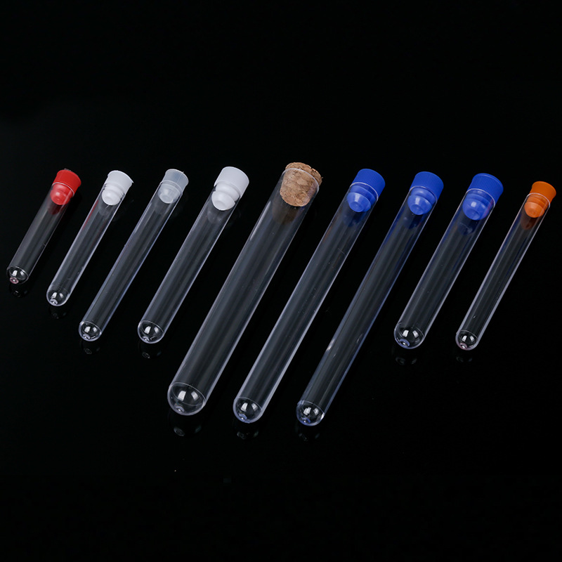 Manufacturers supply disposable plastic test tubes with various specifications and plug hard test tubes PS test tubes